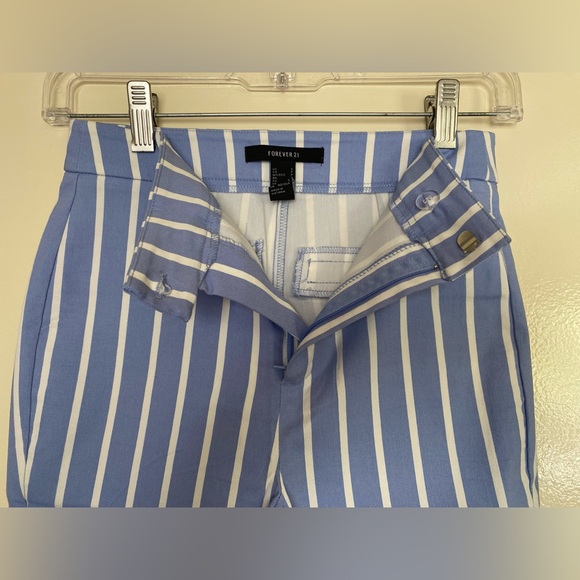 Blue and White Striped Trousers - Forever 21 - Picture 2 of 5